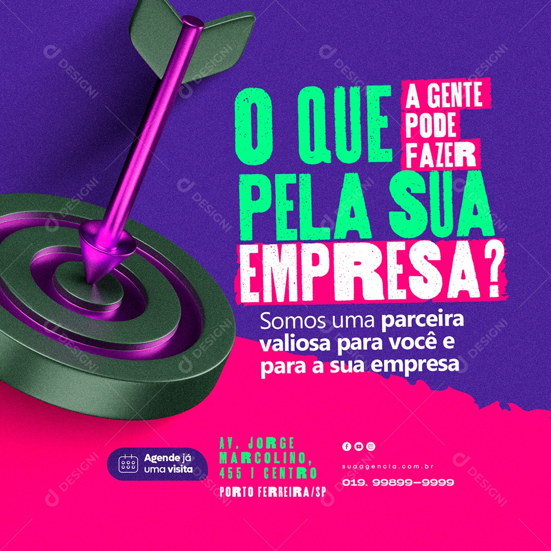 O Que A Gente Pode Fazer Pela Sua Empresa Agência Social Media PSD Editável