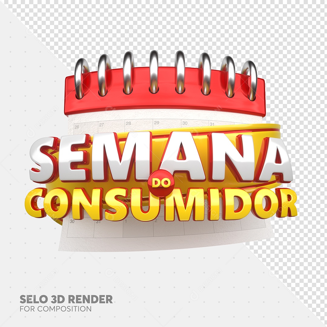 Semana Do Consumidor Selo 3d Para Composição Psd Download Designi 7461