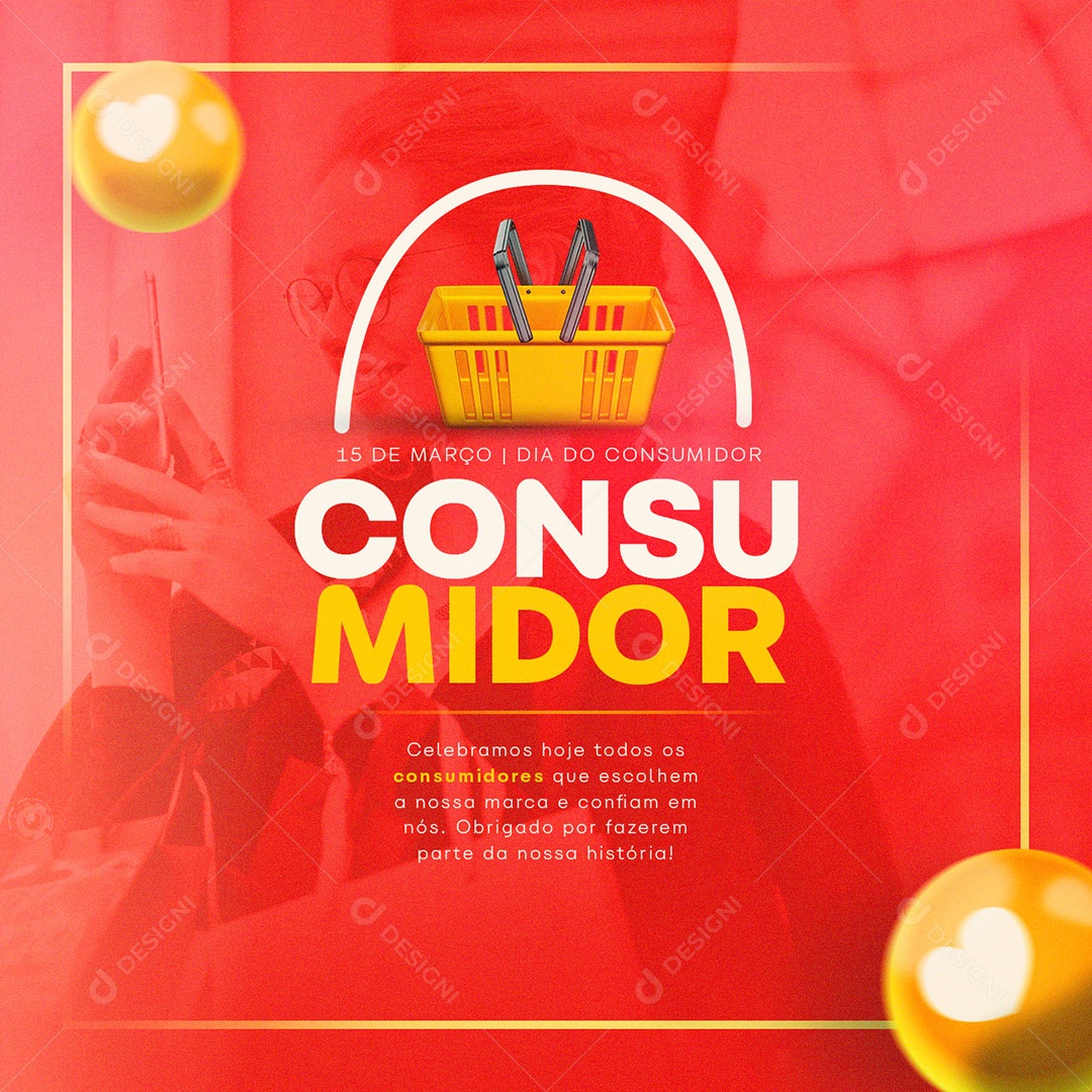 Social Media Dia Do Consumidor 15 De Março PSD Editável