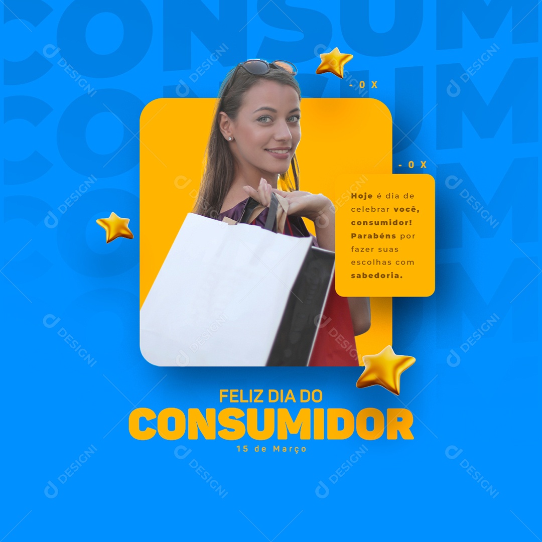 Feliz Dia Do Consumidor 15 de Março Social Media PSD Editável