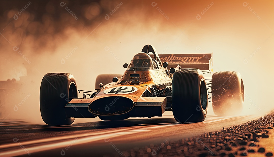 Corridas de carros antigos de fórmula vintage