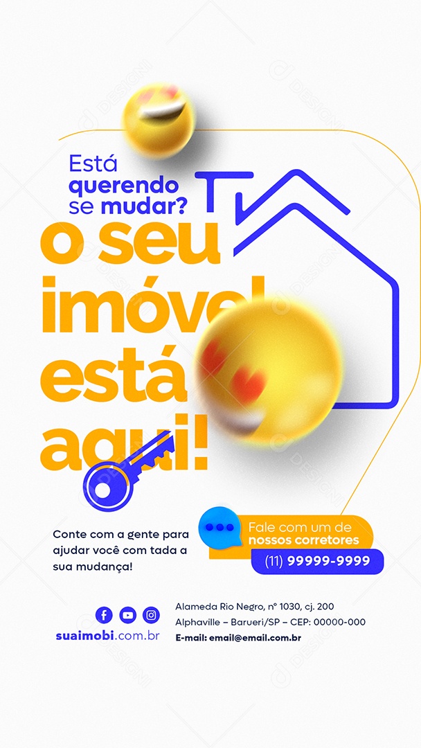 Story Está Querendo Se Mudar O Seu Imóvel Está Aqui Imobiliária Social Media Psd Editável 1153