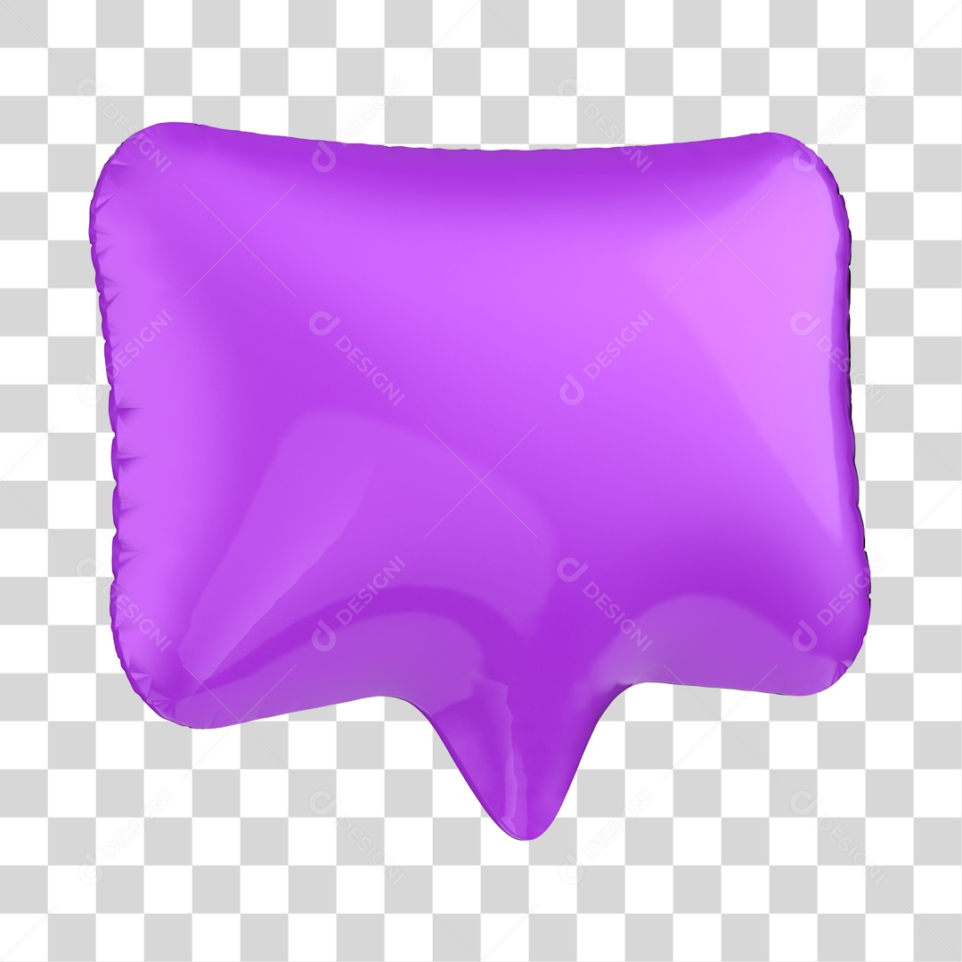 Ícones De Publicidade Roxo Elemento 3D PNG Transparente