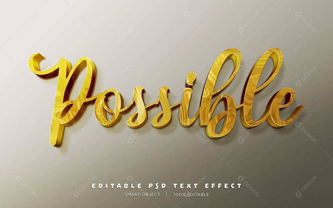 Editable PSD Possible Text Effect