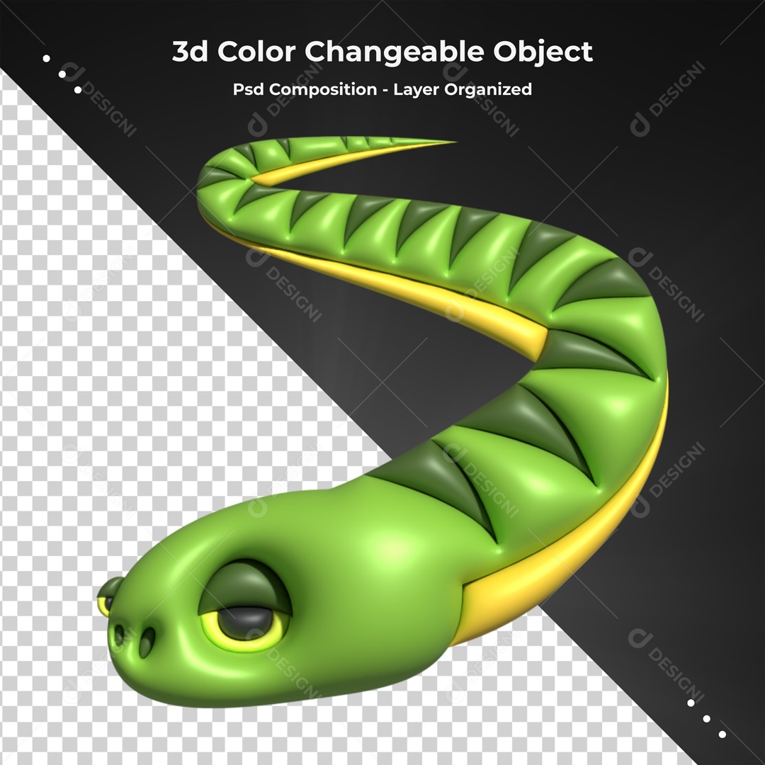 Serpente 3D Modelos para Baizar