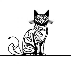 Ilustração De Gato Riscado De Gatinhos Vermelhos De Estimação Para