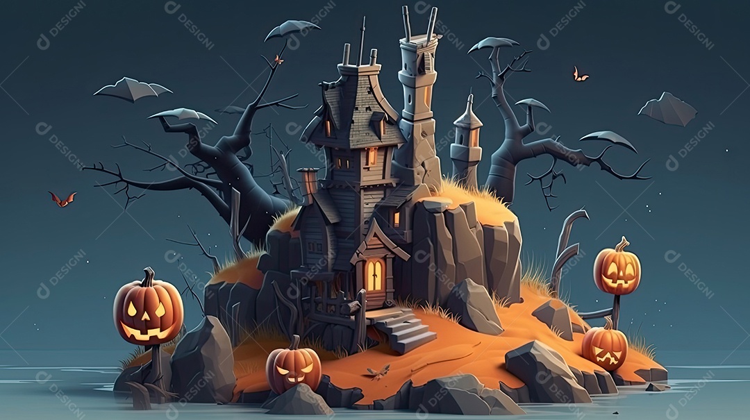 Cenário de Halloween. [download] - Designi