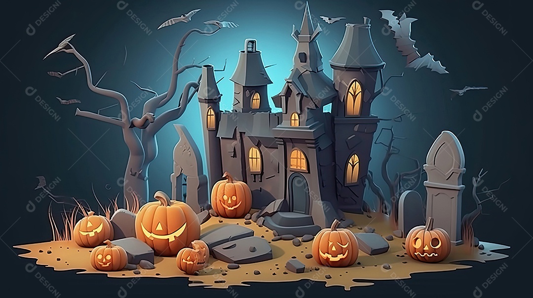 Cenário de Halloween. [download] - Designi