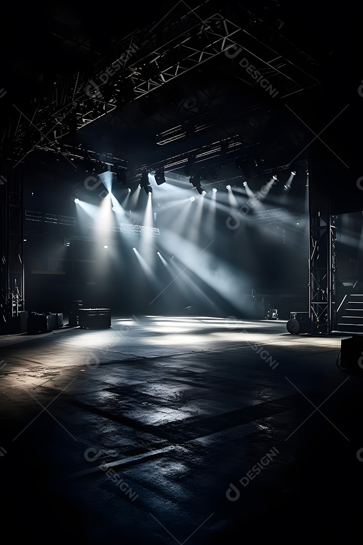 Cenário de palco com refletores [download] - Designi