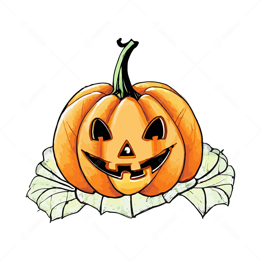 Desenho De Abóbora De Halloween Vetor EPS [download] - Designi