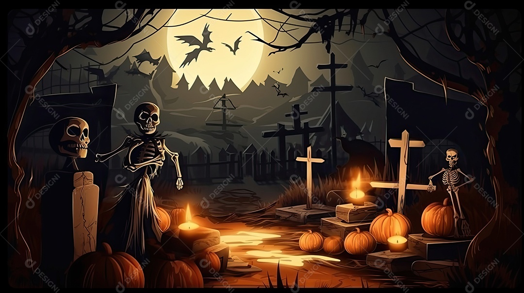 Cenário de Halloween. [download] - Designi