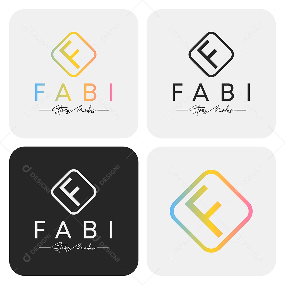 Logo Fabi Store Modas AI + EPS