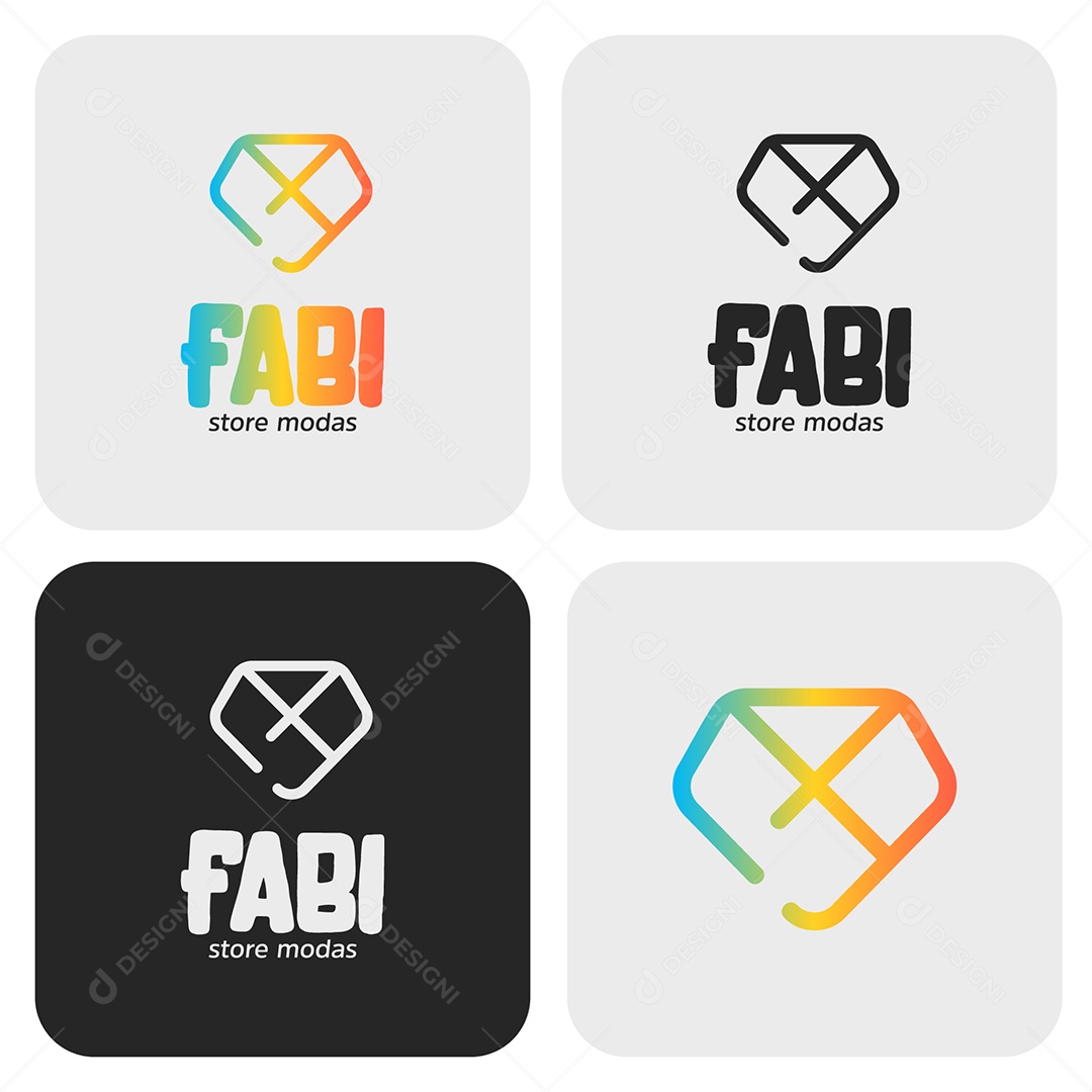 Logo Fabi Store Modas AI + EPS