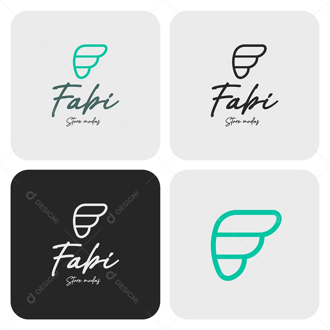 Logo Fabi Store Modas AI + EPS