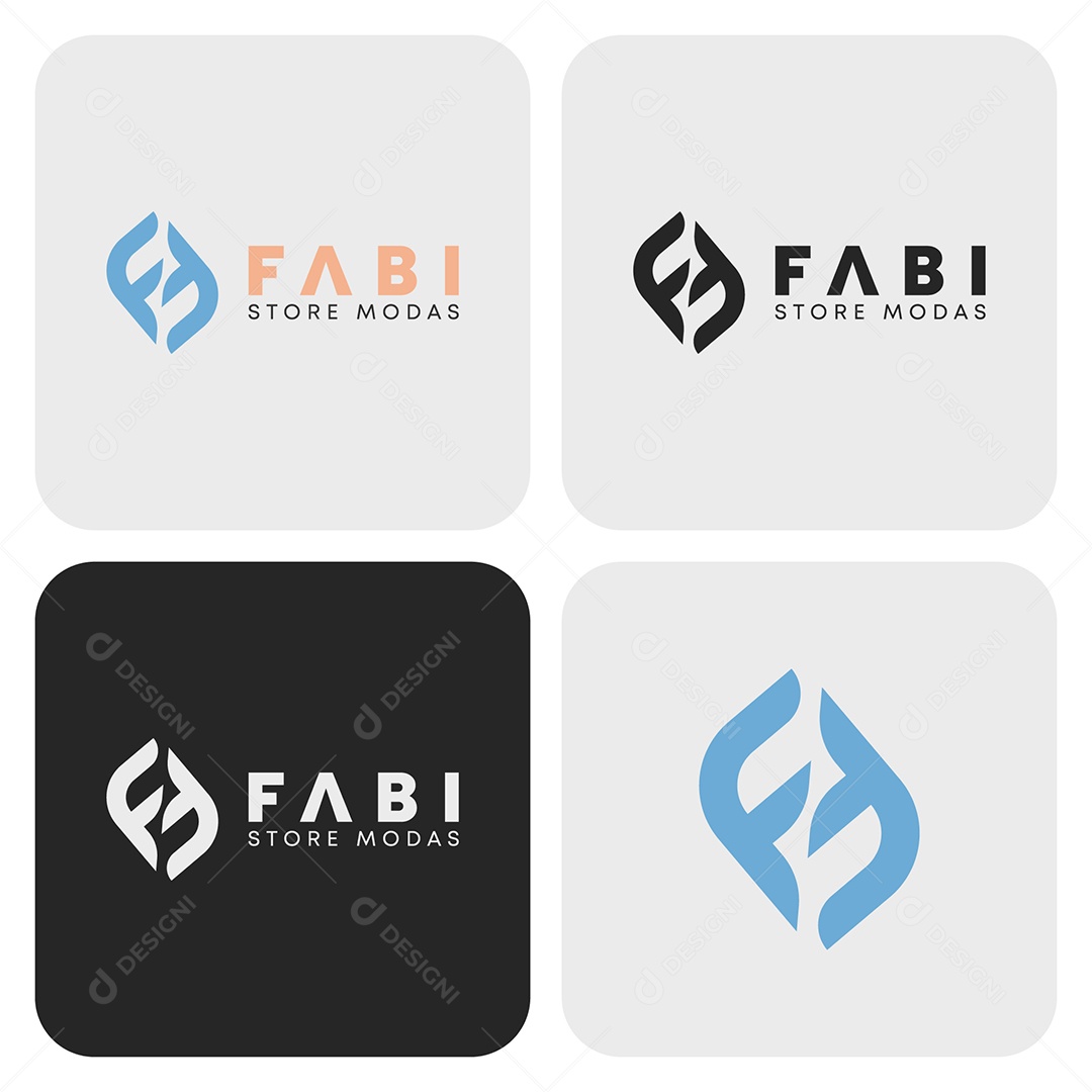 Fabi Store Modas Logo AI + EPS