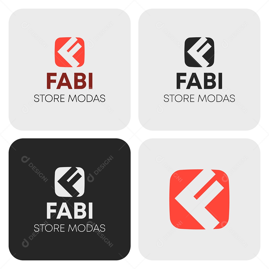 Fabi Store Modas Logo AI + EPS