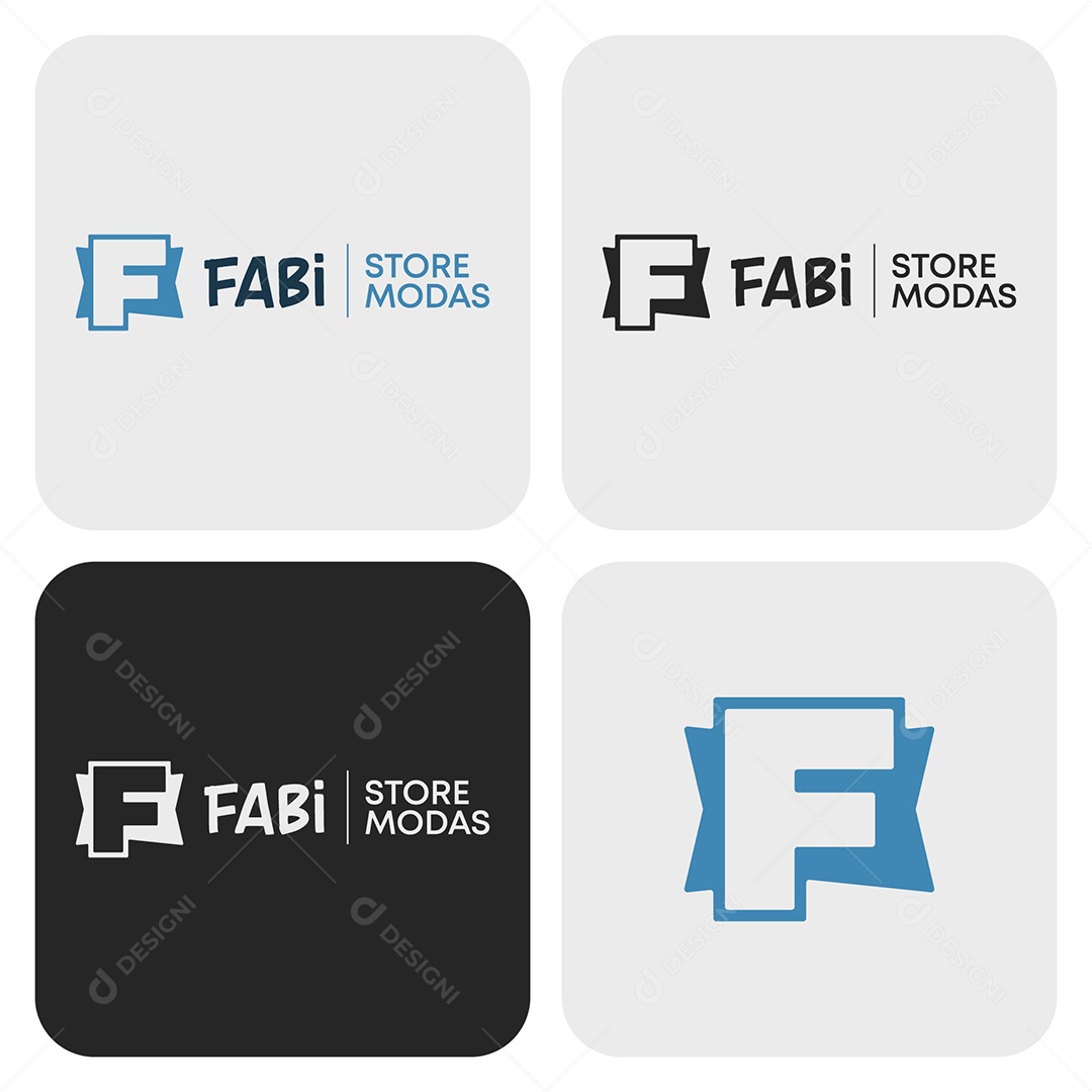 Fabi Store Modas Logo AI + EPS