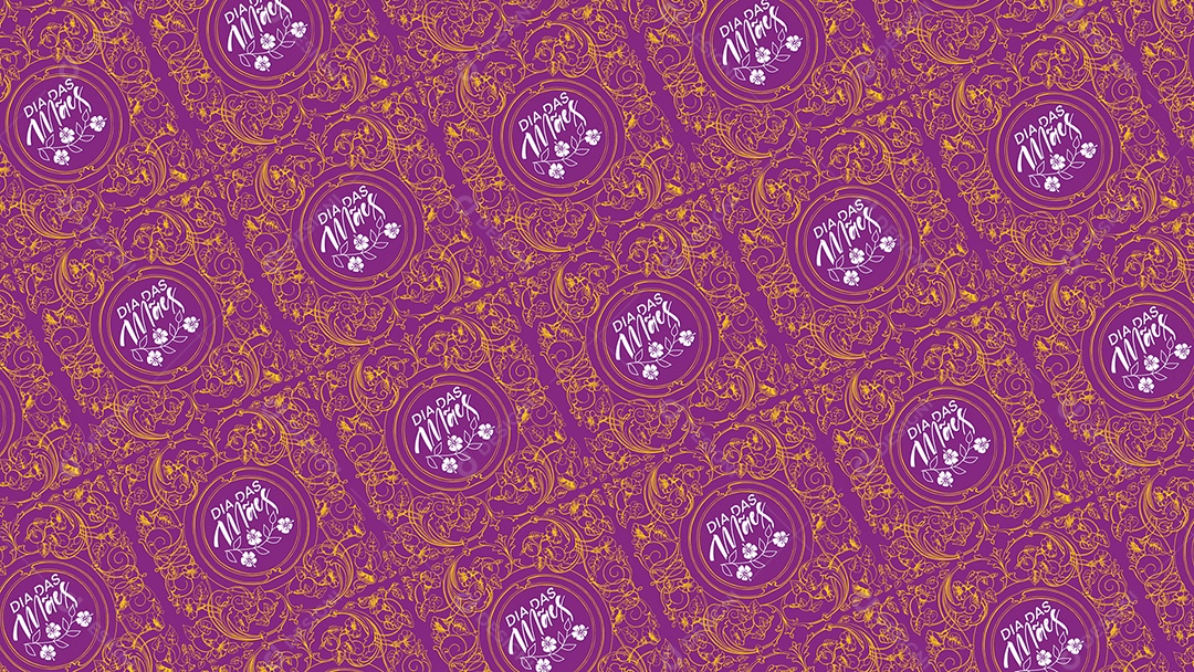 Pattern Padrões Geométricos Texto Dia Das Mães Em Fundo Roxo Vetor AI + PAT