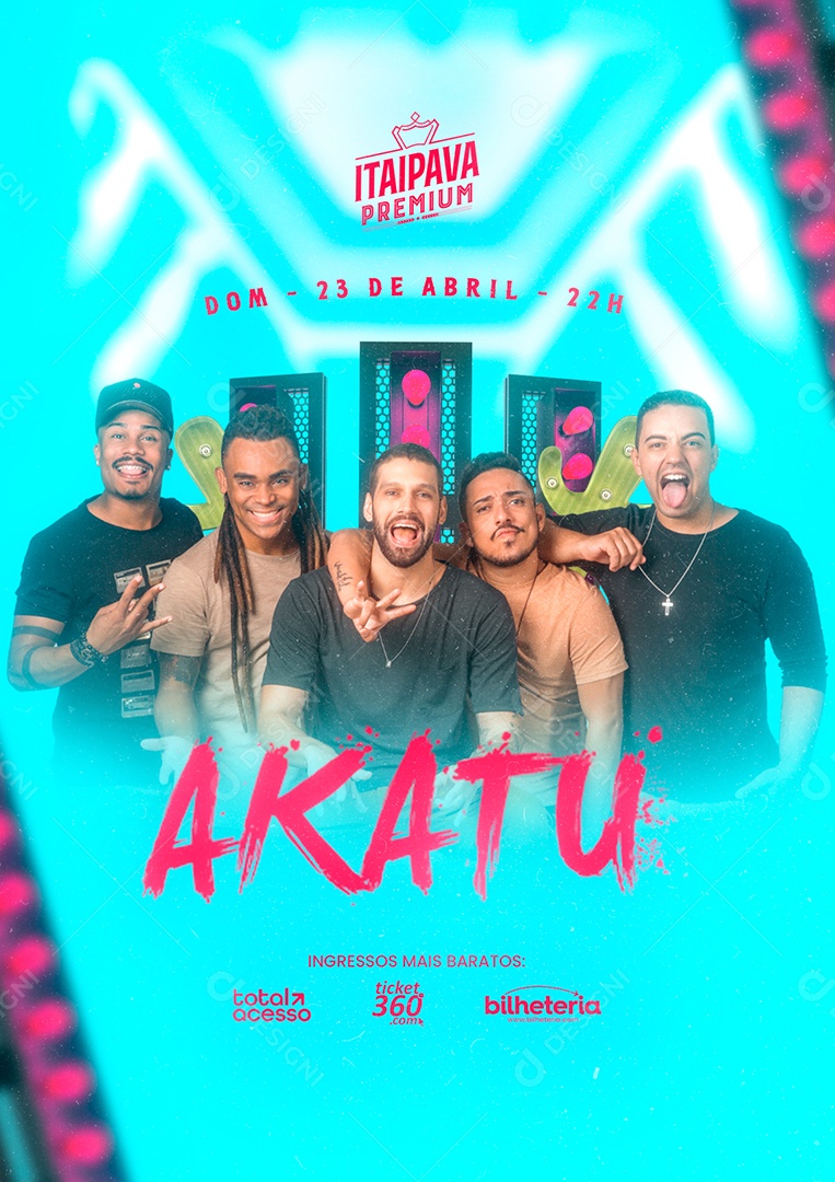 Itaipava Premium Flyer Akatu Social Media PSD Editável