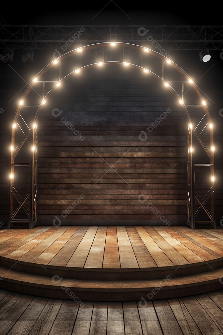 Cenário de um palco com luzes ao fundo [download] - Designi