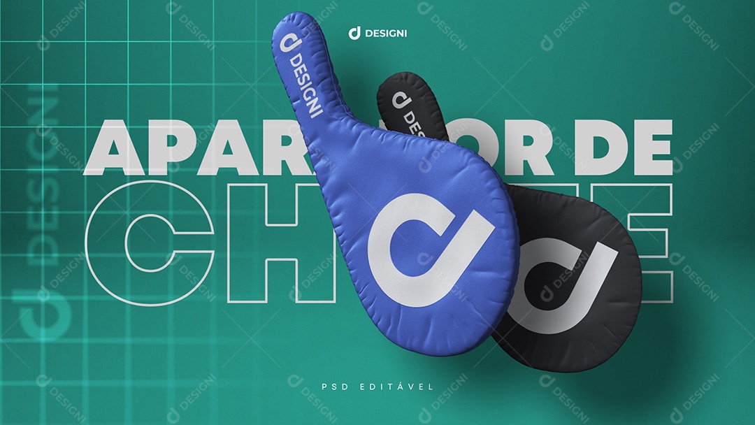 Mockup De Aparador De Chute PSD Editável