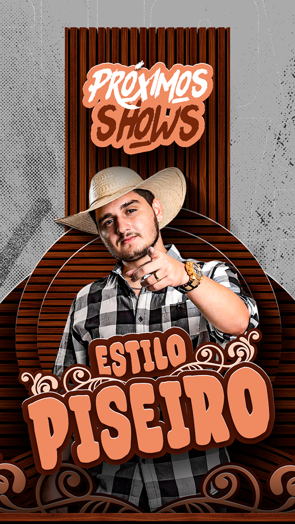 Flyer Show Biu do Piseiro Story Social Media PSD Editável