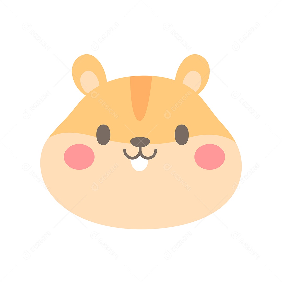 desenho de rosto de hamster bebê vetor eps download designi