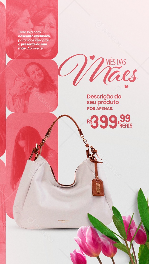 Mês Das Mães Bolsa Por Apenas R$ 399,99 Story Social Media PSD Editável