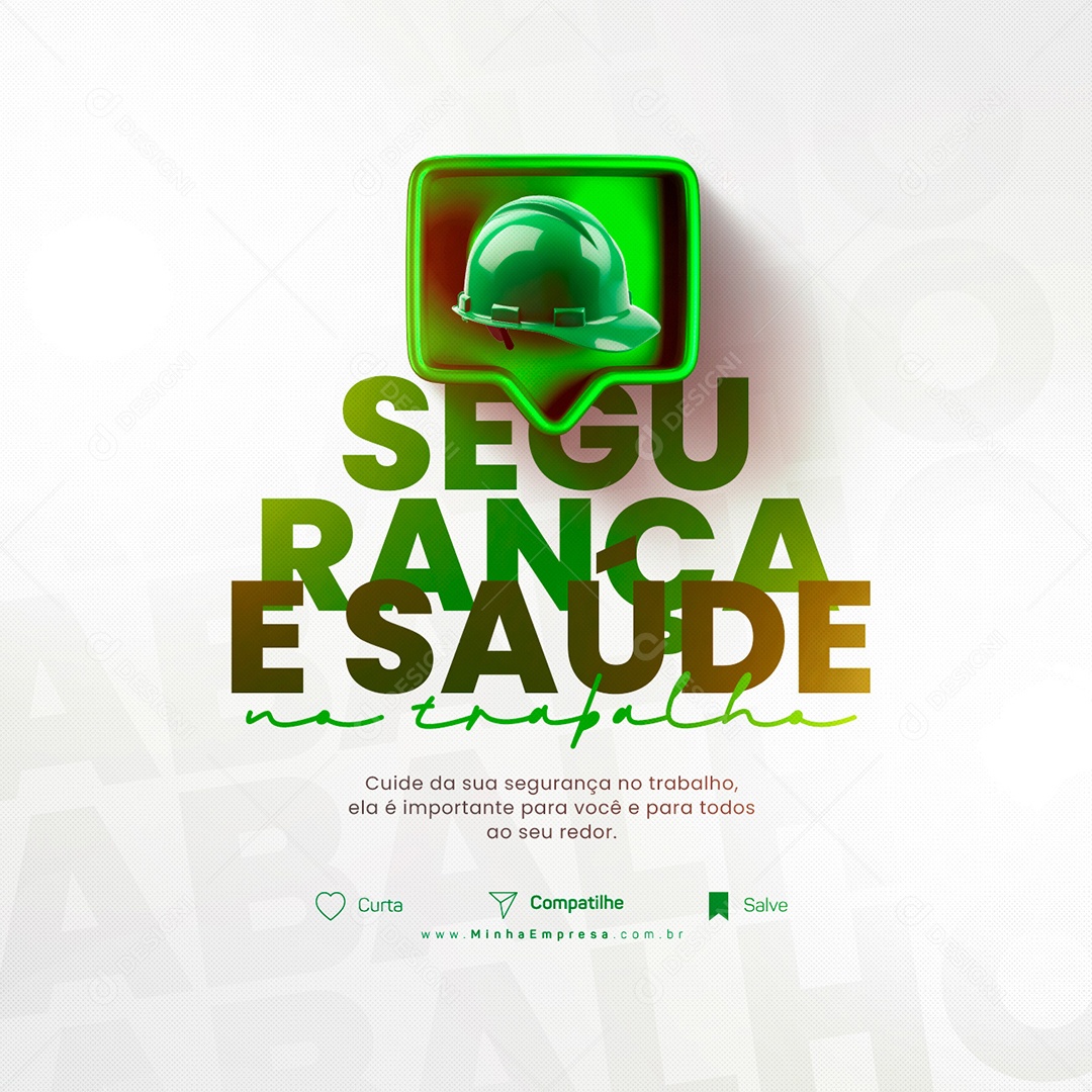 Dia Mundial Da Segurança E Saúde No Trabalho 28 De Abril Social Media PSD Editável