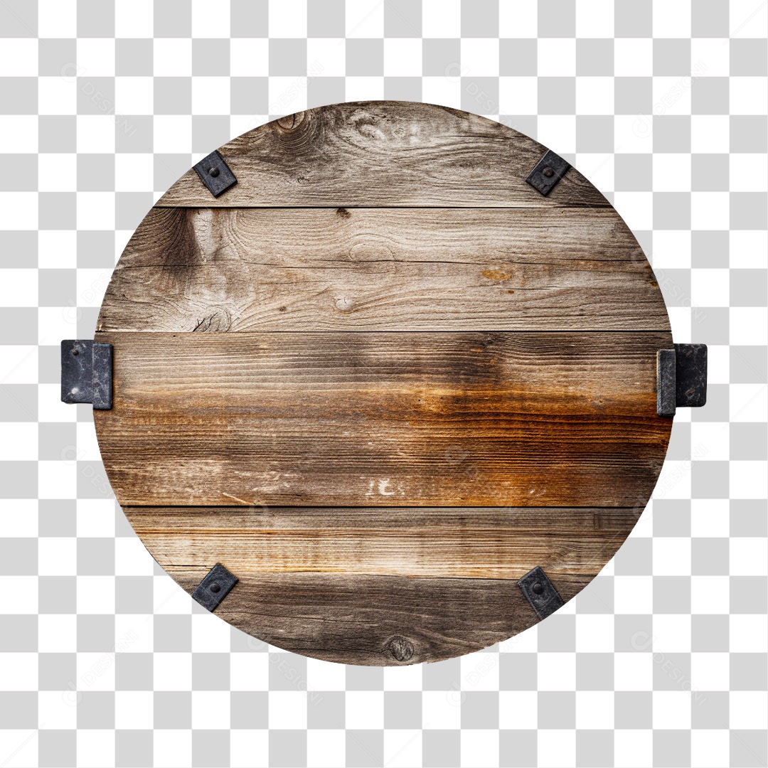 Saint John's Wooden Round Panel Transparent 3D PNG Element