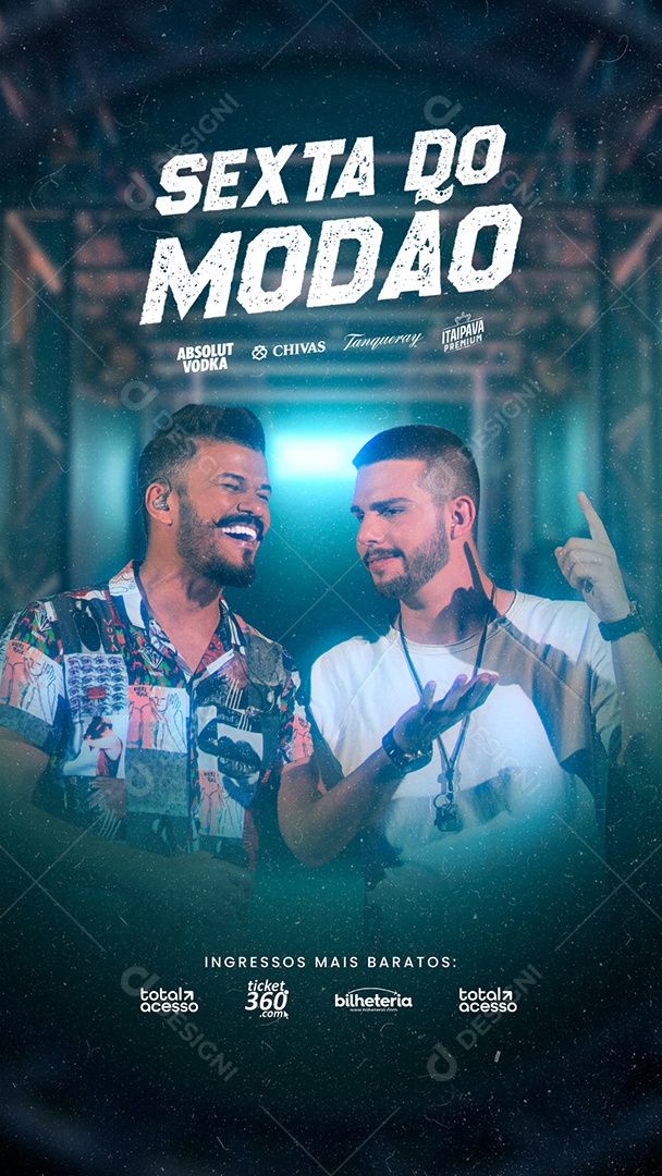 Story Sexta Do Modão Flyer Ciro Netto E Manuel Social Media PSD Editável