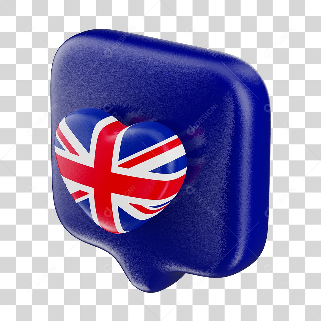 Elemento 3D Para Composição Emoji De Like Com a Bandeira da Austrália PNG Transparente