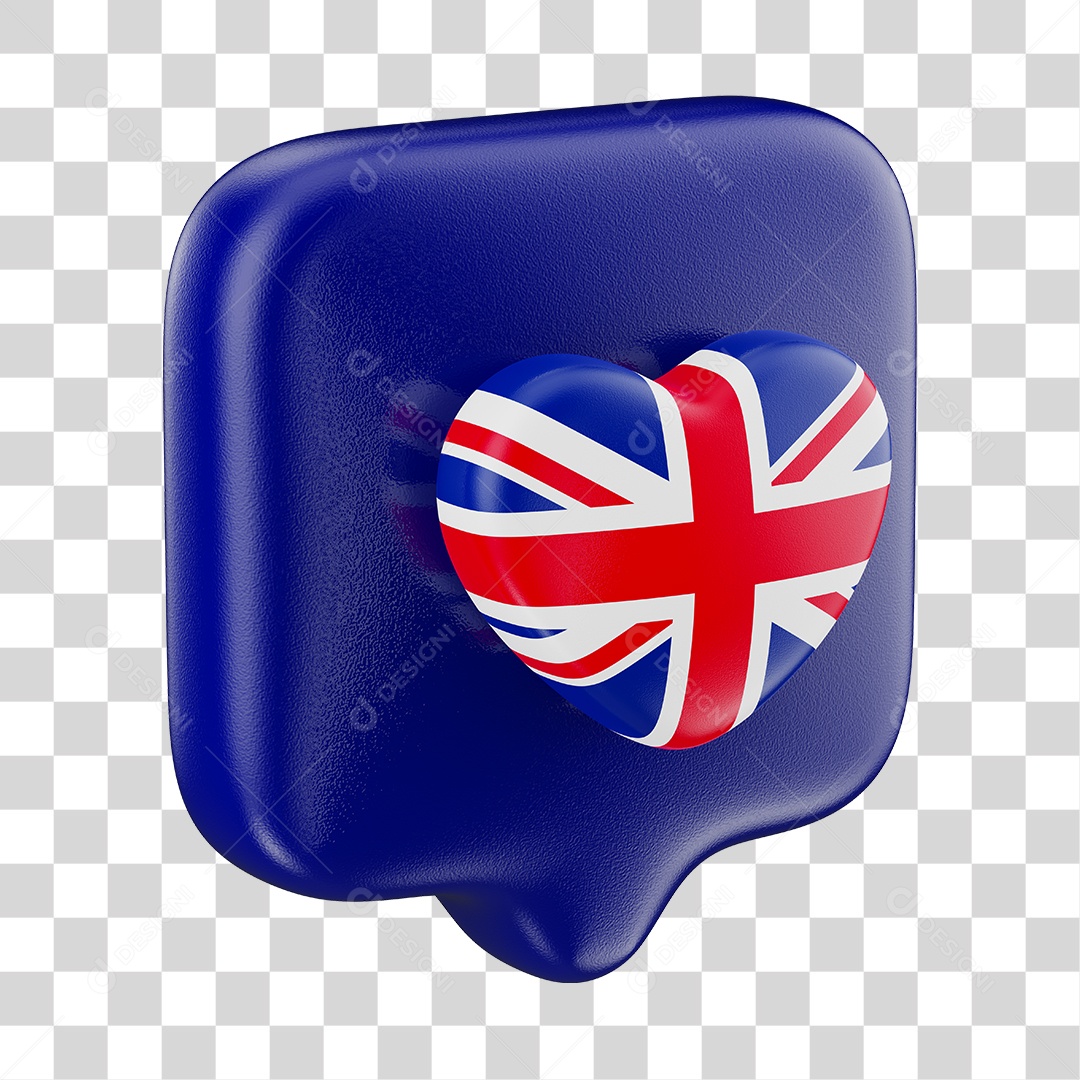 Elemento 3D Para Composição Emoji De Like Com a Bandeira da Austrália PNG Transparente