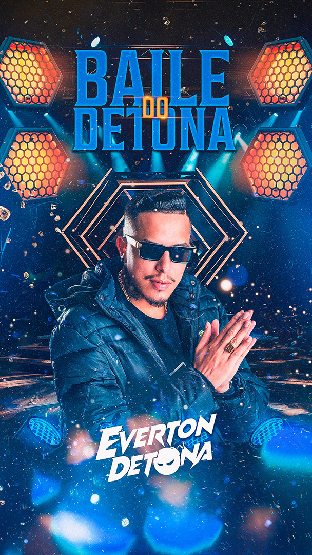 Motion Flyer Baile do Detona DJ Everton Detona Story Social Media After Effects Editável