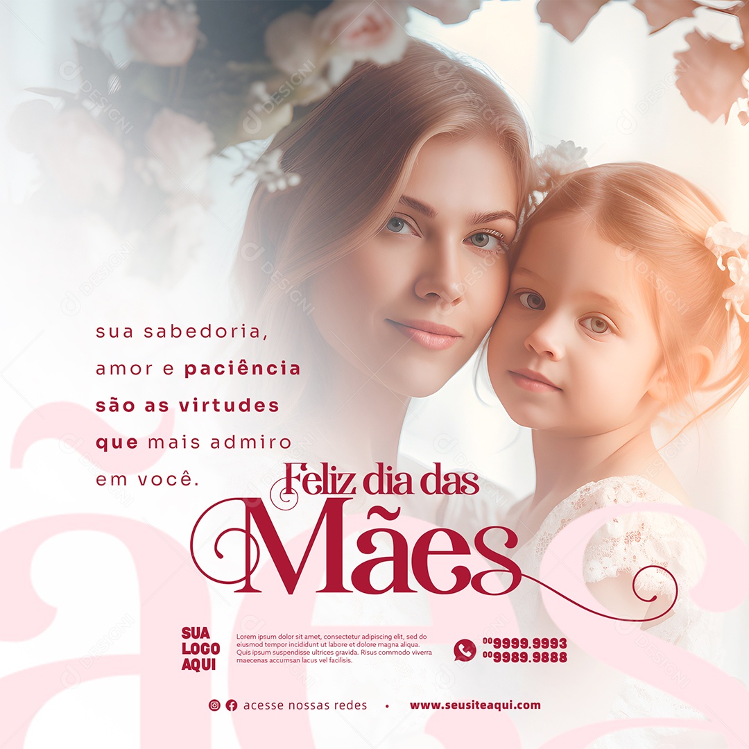 Feliz Dia Das Mães 14 de Maio Social Media PSD Editável