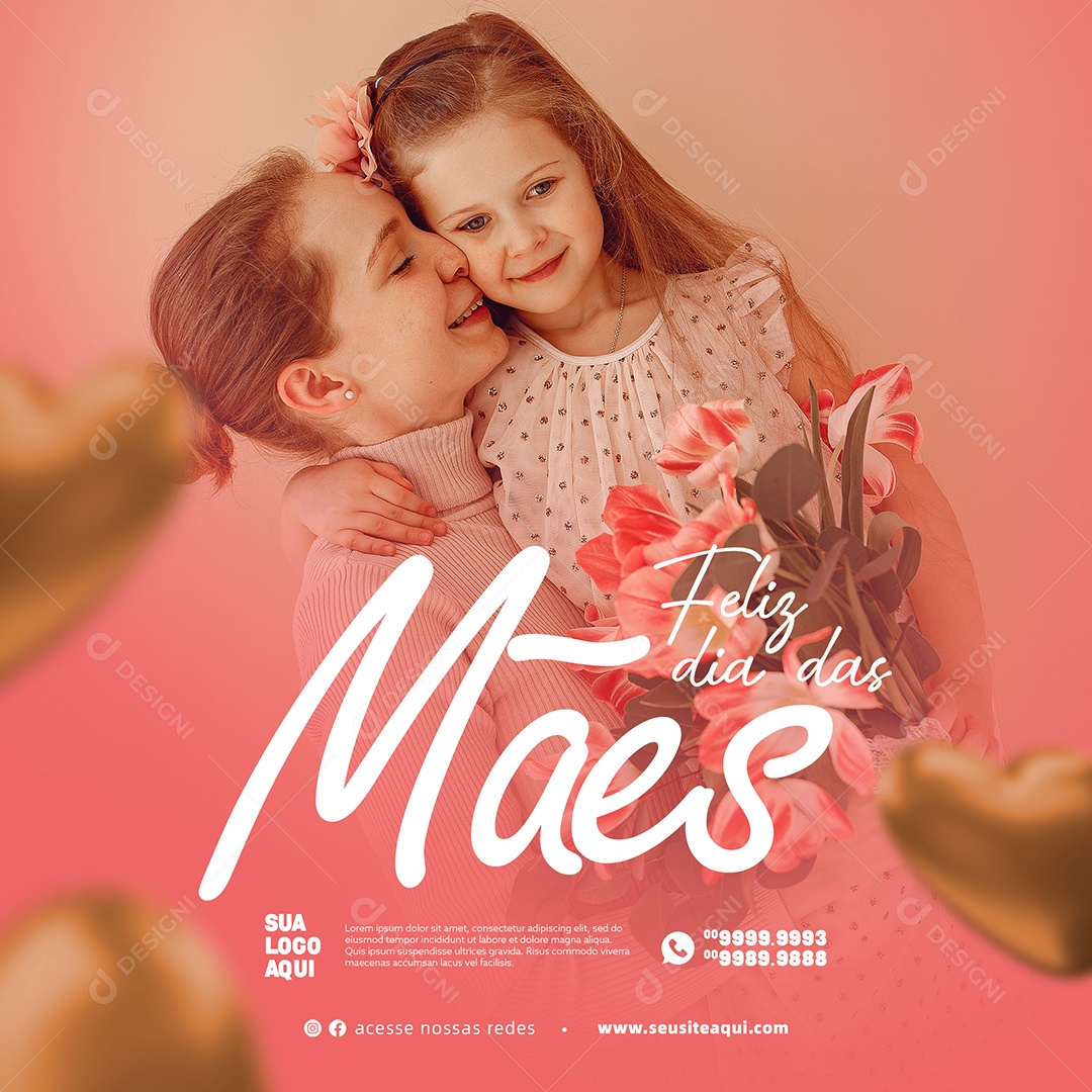 Feliz Dia Das Mães 14 de Maio Social Media PSD Editável