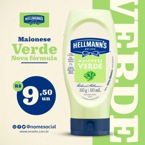 Maionese Hellmanns Verde Supermercado Social Media Psd Edit Vel