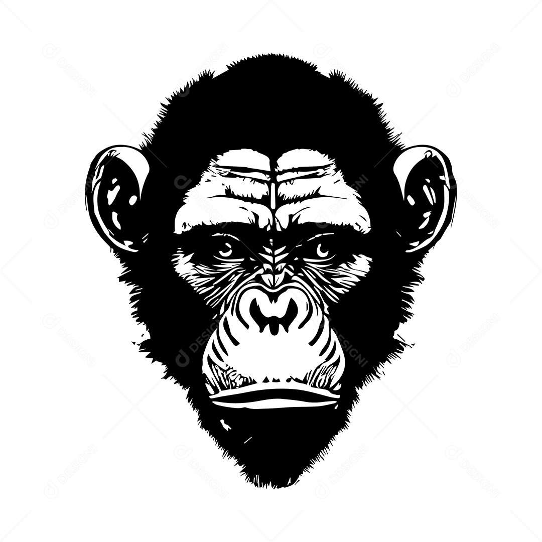 Design PNG E SVG De Desenho De Macaco Para Camisetas