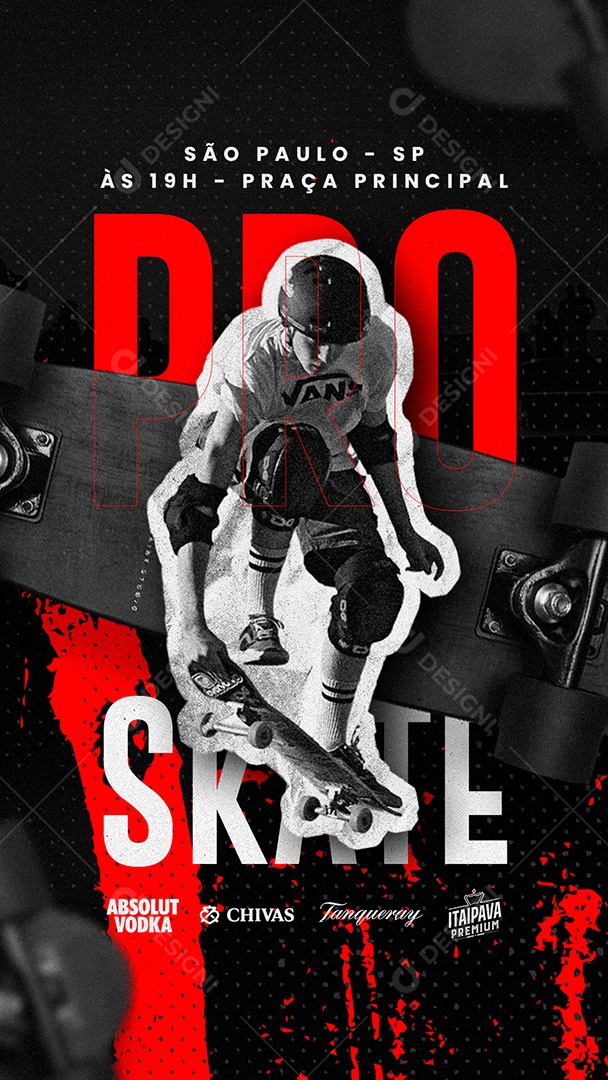 Story Flyer De Skate Social Media PSD Editável