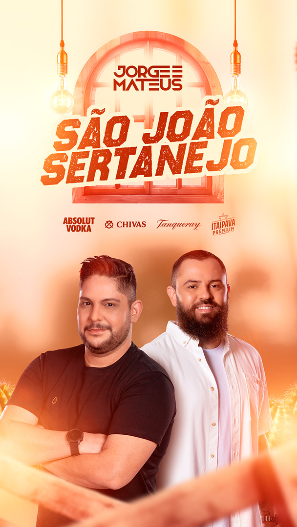 Motion Story São João Sertanejo Flyer Jorge E Mateus Social Media After Effects Editável