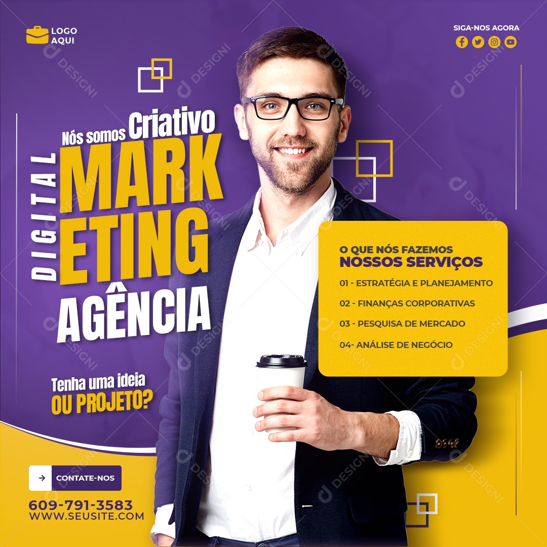 Marketing Digital Agencia Projeto Social Media Psd Editavel Download Designi 7410