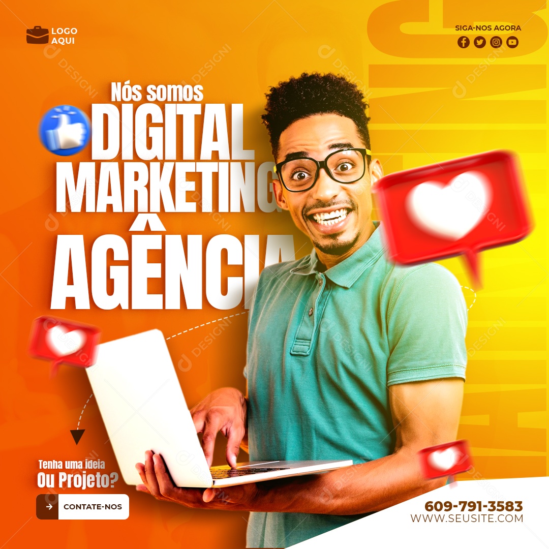 Nos Somos Marketing Digital Social Media Psd Editavel Download Designi 5708