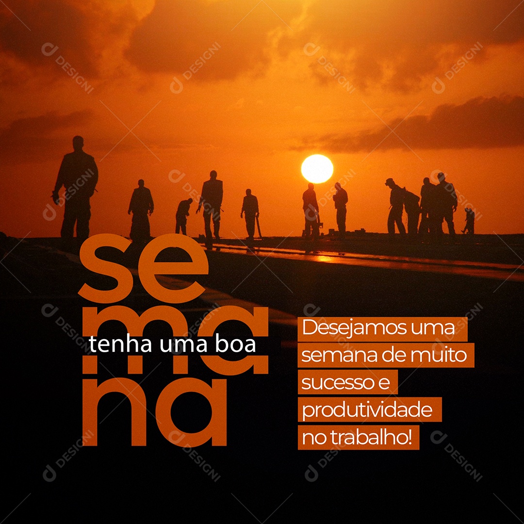 Frase Motivacional Tenha Um Bom Final De Semana Social Media PSD Editável  [download] - Designi