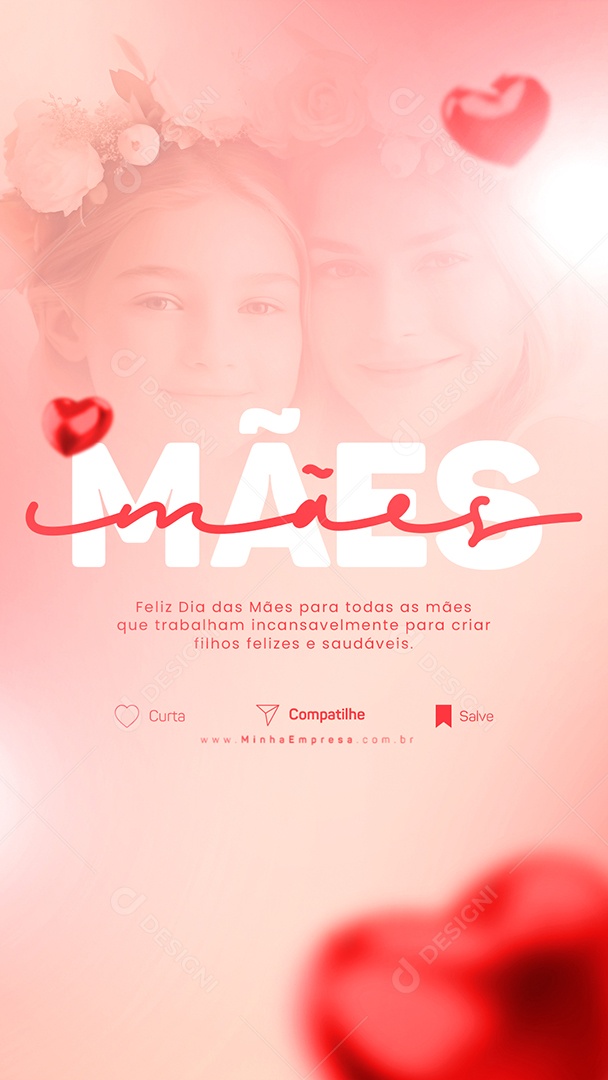 Story Feliz Dia Das Mães Para Todas As Mães Social Media PSD Editável