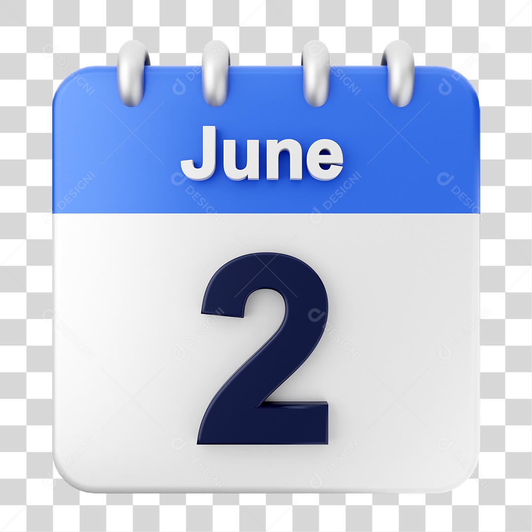 Calendar 2 June PNG Transparent