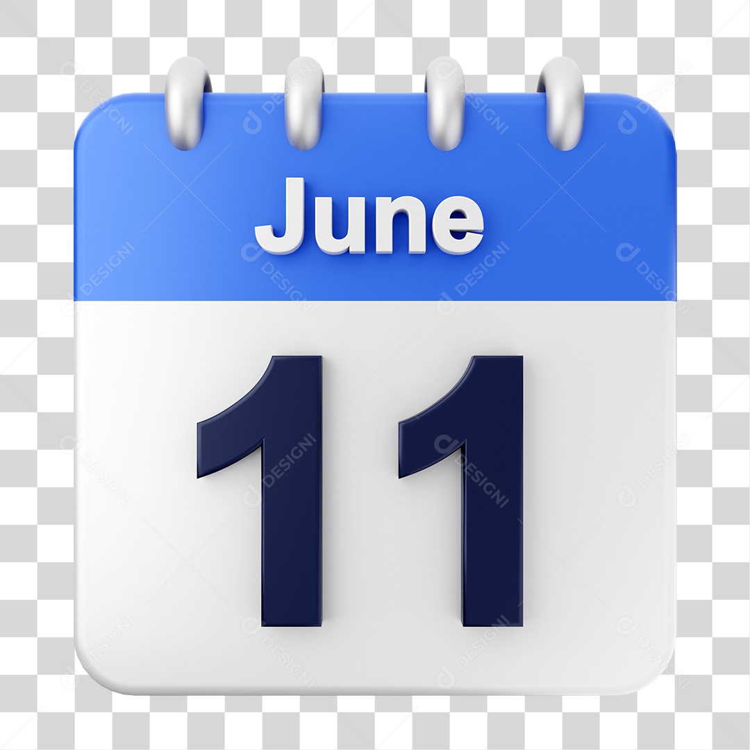 Calendar 11 June PNG Transparent