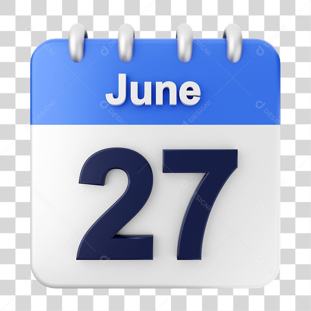 Calendar 27 June PNG Transparent