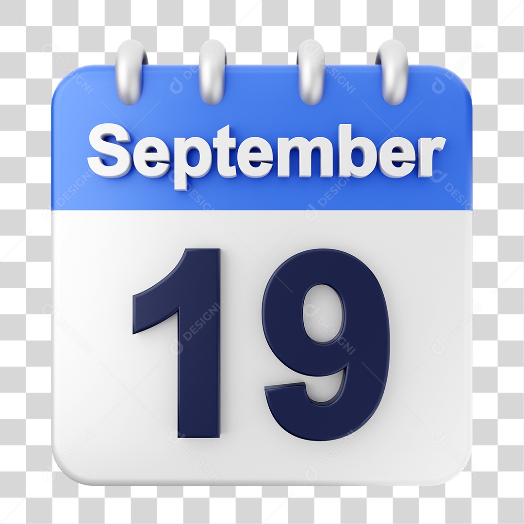 Calendar 19 September PNG Transparent