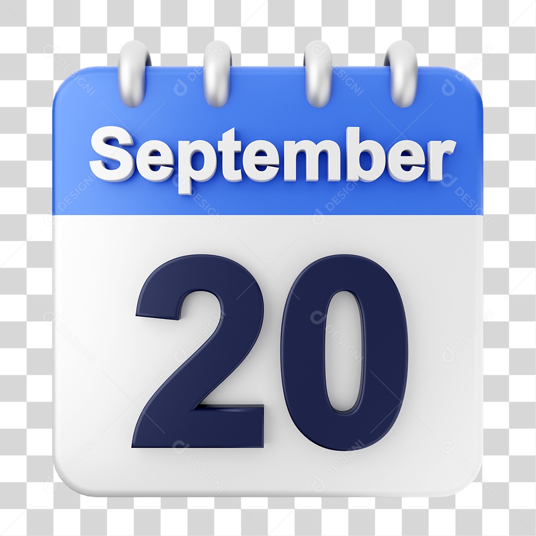 Calendar 20 September PNG Transparent