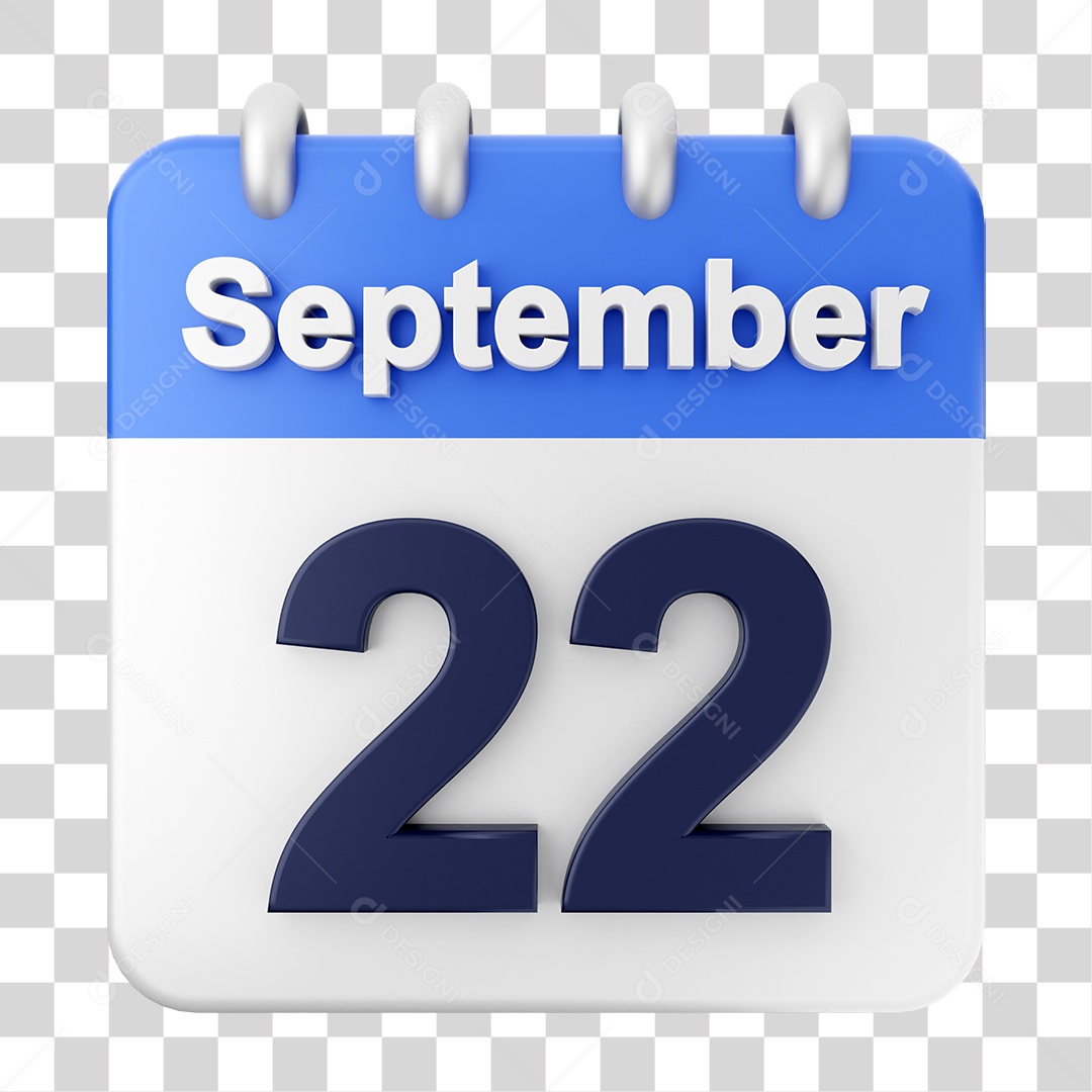 Calendar 22 September PNG Transparent